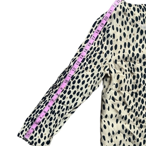 JCrew Leopard Print Long Sleeve Dress size 4. - Picture 9 of 10